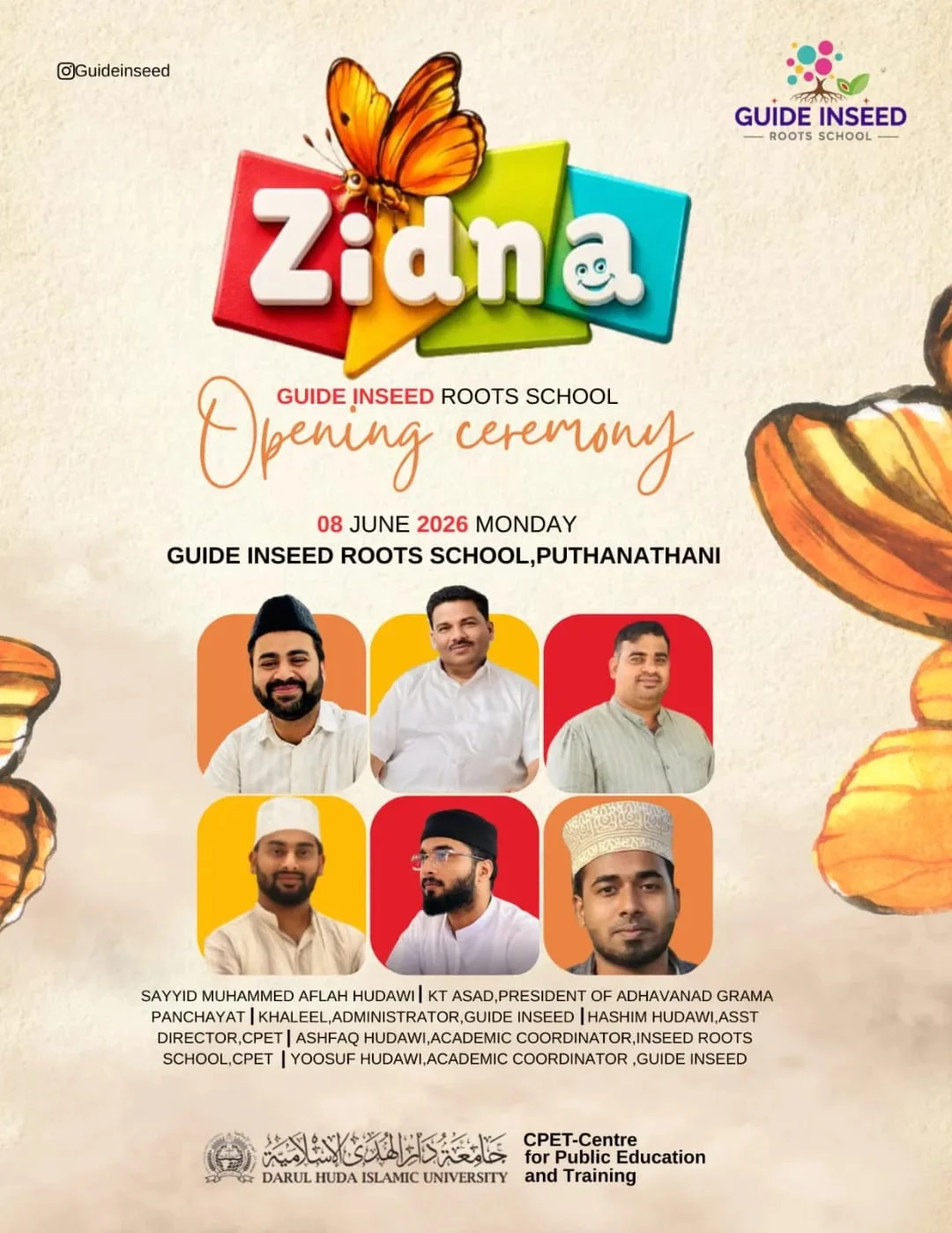 Zidan Opening Ceremony poster